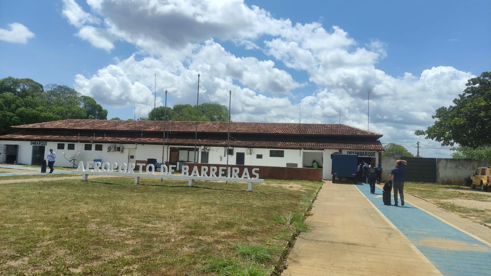 Aeroporto de Barreiras, uma das paradas do Renato Barbiero.